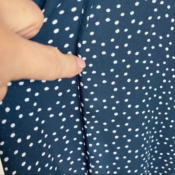 Collective Concepts Blue Polka Dot Blouse‎ - Picture 3 of 11